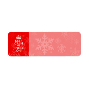 Behalten Sie Ruhe und Klingel auf rotem Dekor