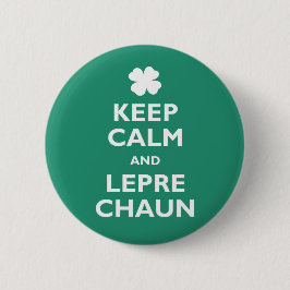 Behalten Sie Ruhe und Kobold Button