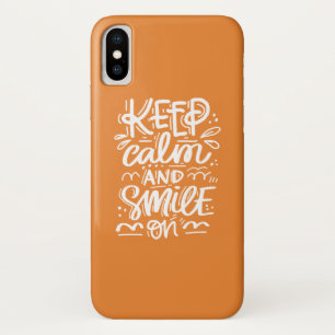Behalten Sie Ruhe und lächeln Sie an Case-Mate iPhone Hülle