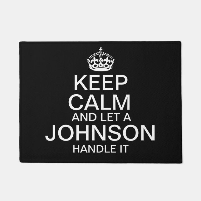 Behalten Sie Ruhe und lassen Sie einen Griff "des Fußmatte (Vorderseite)