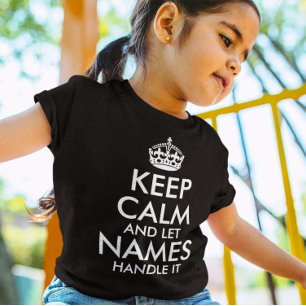behalten Sie Ruhe und lassen Sie Ihren eigenen T-Shirt