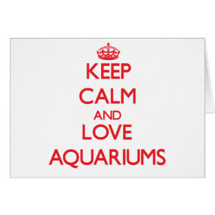 Behalten Sie Ruhe und Liebe Aquarien