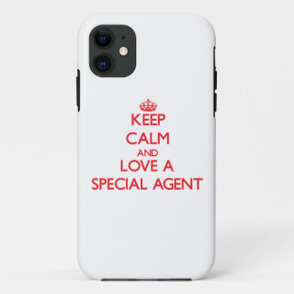 Behalten Sie Ruhe und Liebe ein spezieller Agent iPhone 11 Hülle