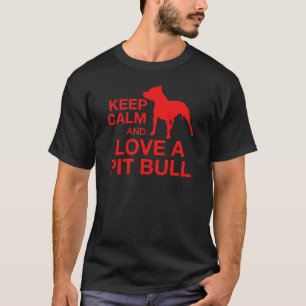 Behalten Sie Ruhe und Liebe eine horizontale Grube T-Shirt