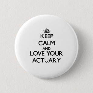 Behalten Sie Ruhe und Liebe Ihr Button