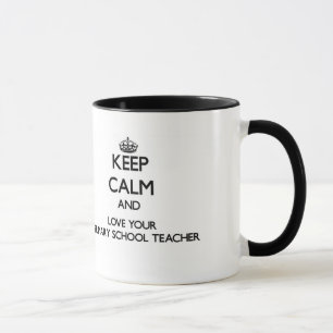Behalten Sie Ruhe und Liebe Ihr Tasse