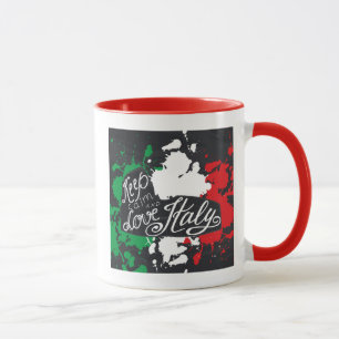 Behalten Sie Ruhe und Liebe Italien Tasse