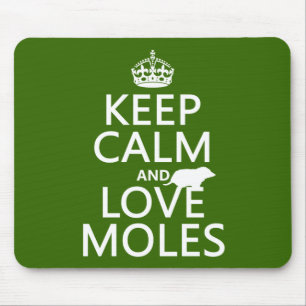 Behalten Sie Ruhe-und Liebe-Molen (irgendeine Mousepad