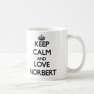 Behalten Sie Ruhe und Liebe Norbert Tasse