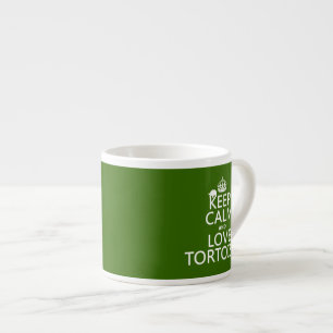 Behalten Sie Ruhe-und Liebe-Schildkröten Espressotasse