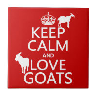 Behalten Sie Ruhe-und Liebe-Ziegen