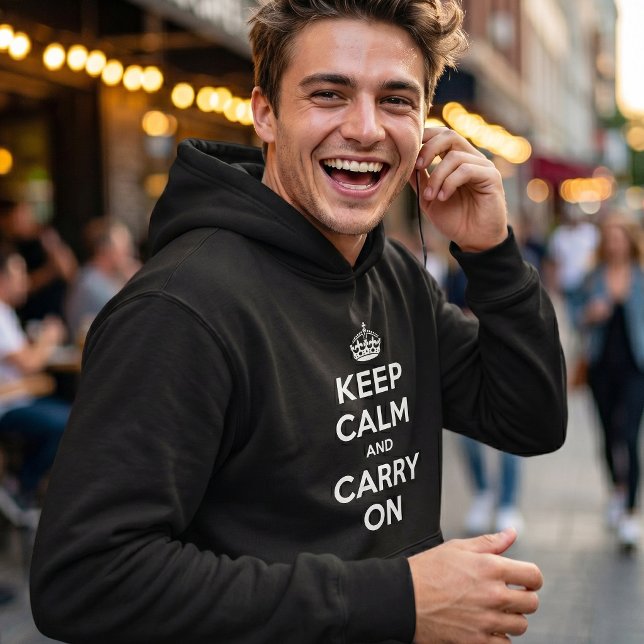 Behalten Sie Ruhe und machen Sie - den Hoodie (Von Creator hochgeladen)