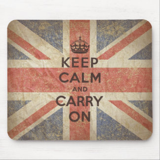 Behalten Sie Ruhe und machen Sie mit BRITISCHER Mousepad