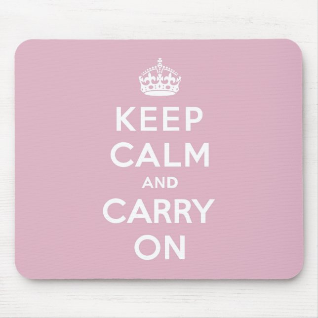 Behalten Sie Ruhe und machen Sie persische Rose Mousepad (Vorne)