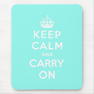 behalten Sie Ruhe und machen Sie Vorlage weiter Mousepad
