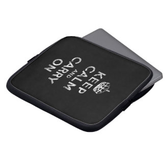 Behalten Sie Ruhe und machen Sie weiter Laptopschutzhülle