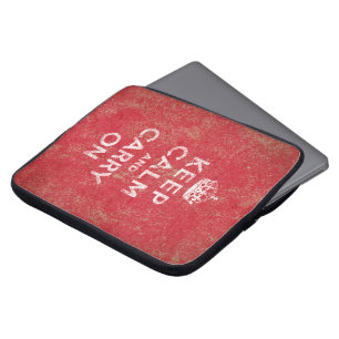 Behalten Sie Ruhe und machen Sie weiter Laptopschutzhülle