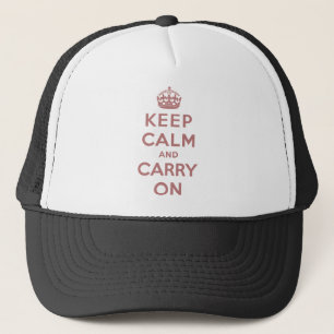 Behalten Sie Ruhe und machen Sie weiter Truckerkappe