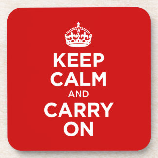 Behalten Sie Ruhe und machen Sie weiter Untersetzer