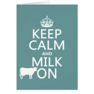 Behalten Sie Ruhe und Milch auf (Kühe) (in allen