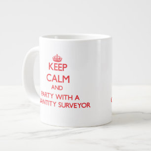 Behalten Sie Ruhe und Party mit einem Jumbo-Tasse