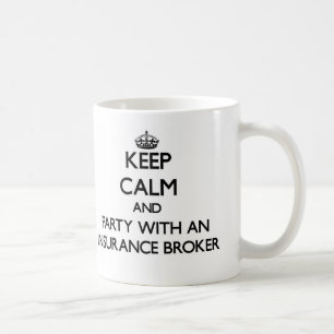 Behalten Sie Ruhe und Party mit einem Kaffeetasse