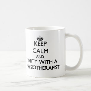 Behalten Sie Ruhe und Party mit einem Kaffeetasse