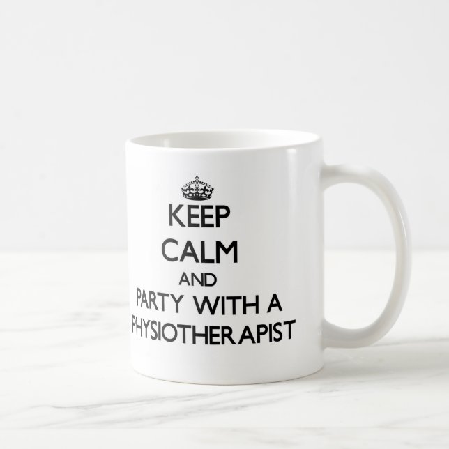 Behalten Sie Ruhe und Party mit einem Kaffeetasse (Rechts)