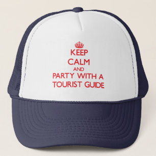 Behalten Sie Ruhe und Party mit einem Truckerkappe
