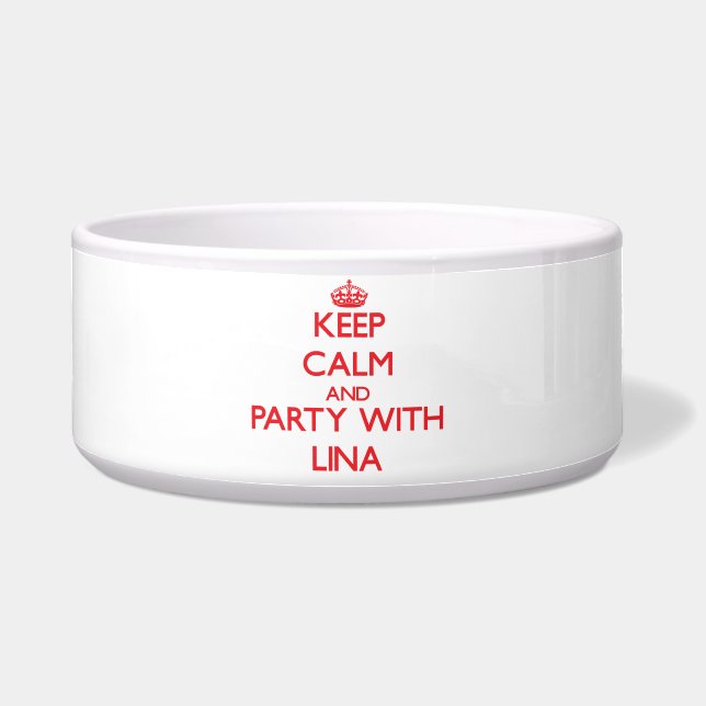 Behalten Sie Ruhe und Party mit Lina Napf (Vorderseite)