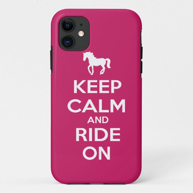 Behalten Sie Ruhe und reiten Sie an Case-Mate iPhone Hülle (Rückseite)