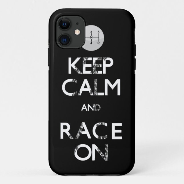behalten Sie Ruhe und Rennen an Case-Mate iPhone Hülle (Rückseite)