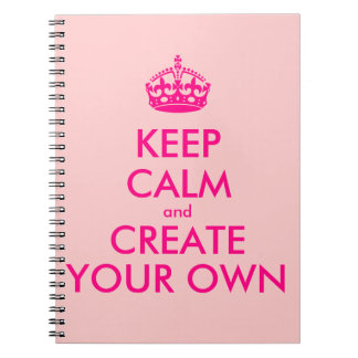 Behalten Sie Ruhe und schaffen Sie Ihre Selbst - Notizblock