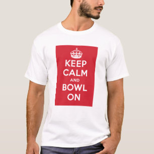 "Behalten Sie Ruhe und Schüssel auf" - Licht T-Shirt