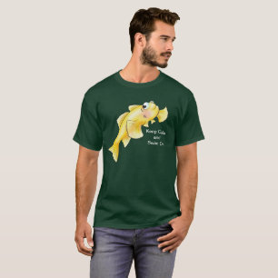 Behalten Sie Ruhe und schwimmen Sie an T-Shirt