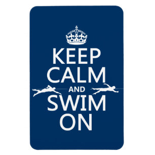 Behalten Sie Ruhe und schwimmen Sie auf (in Magnet