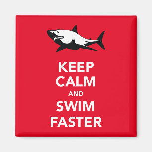 Behalten Sie Ruhe und schwimmen Sie schnelleren Magnet