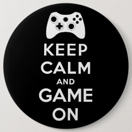 Behalten Sie Ruhe und Spiel an Button