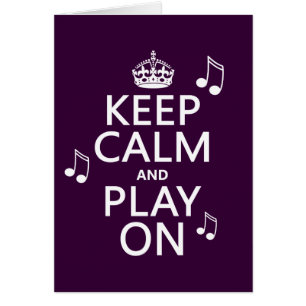 Behalten Sie Ruhe und Spiel an - Musiknoten - alle