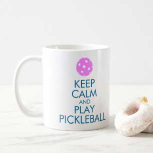 "BEHALTEN Sie RUHE UND SPIEL PICKLEBALL" Tasse