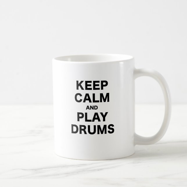 Behalten Sie Ruhe-und Spiel-Trommeln Tasse (Rechts)
