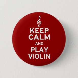 Behalten Sie Ruhe-und Spiel-Violine Button