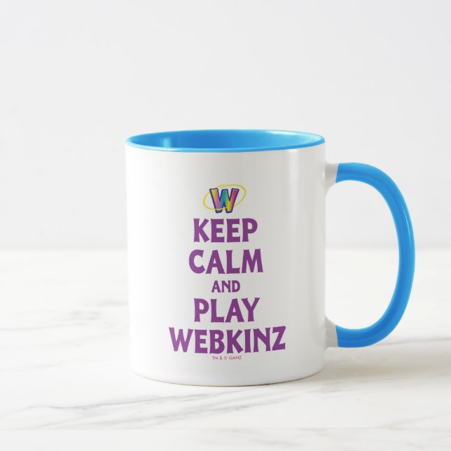 Behalten Sie Ruhe und Spiel Webkinz Tasse (Rechts)