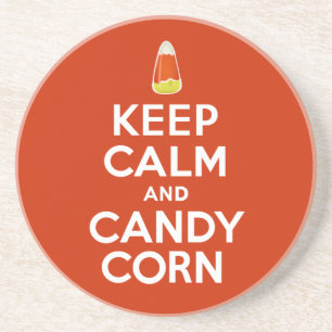 Behalten Sie Ruhe und Süßigkeits-Mais Getränkeuntersetzer