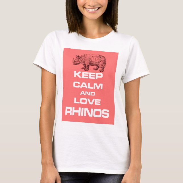 Behalten Sie Ruhe-und T-Shirt (Vorderseite)