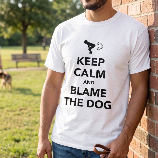 Behalten Sie Ruhe und tadeln Sie den Hund T-Shirt (Von Creator hochgeladen)