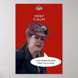 Behalten Sie Ruhe und täuschen Sie Sie wissen vor, Poster