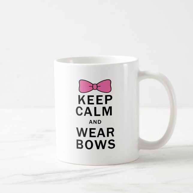 Behalten Sie Ruhe und tragen Sie Bögen Tasse (Rechts)