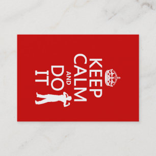 Behalten Sie Ruhe und tun Sie sie (irgendeine Visitenkarte