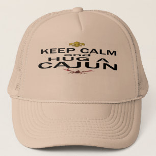 Behalten Sie Ruhe und umarmen Sie ein Cajun Truckerkappe